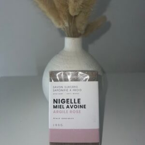 Savon nigelle miel avoine argile rose 100g